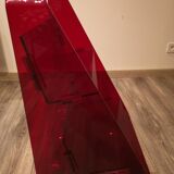Red Plexiglas Bookshelf