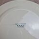 Set of 12 antique Salins "Petit Trianon" blue ironstone dinner plates.