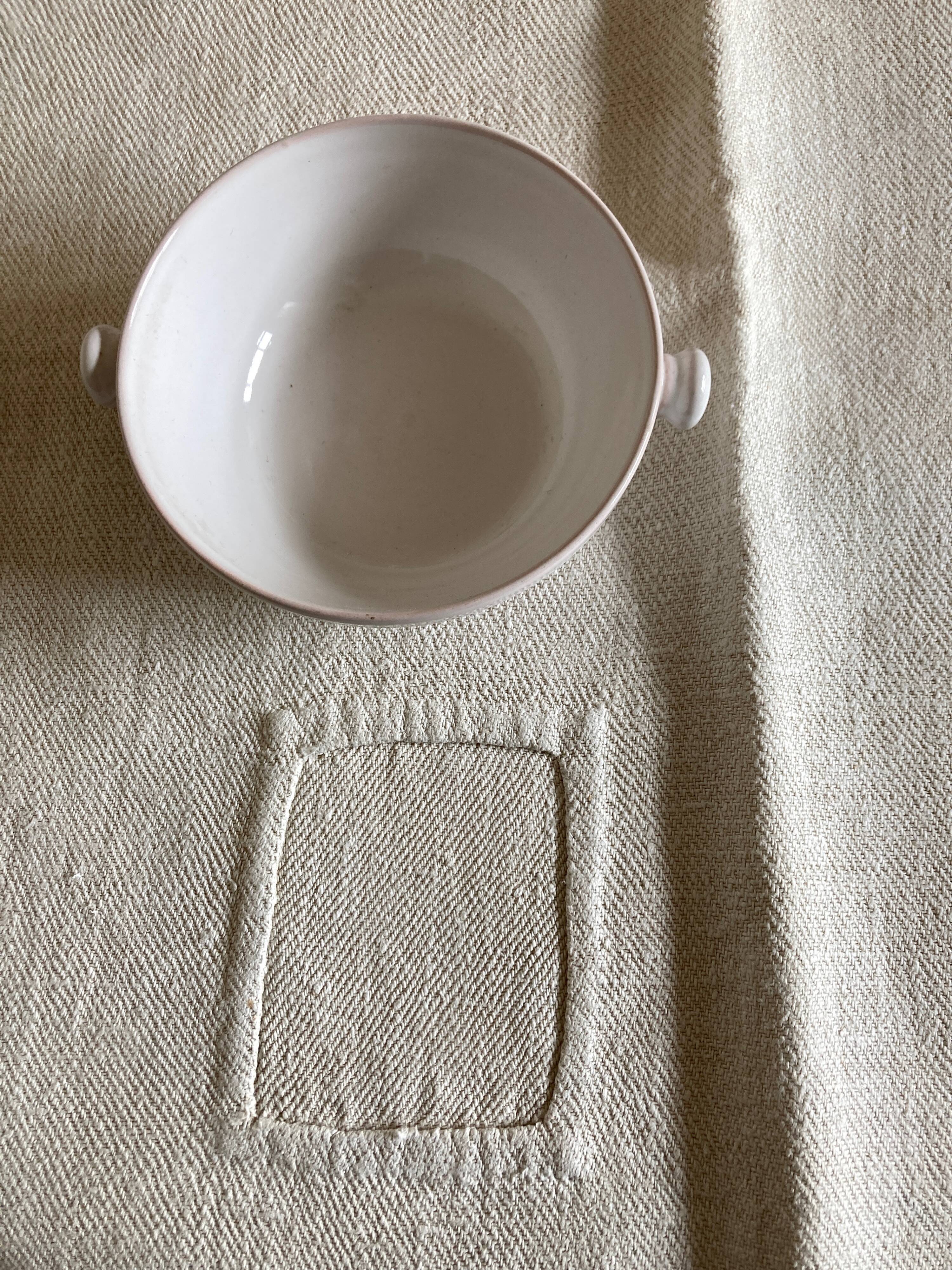 Tablecloth hemp canvas 19th L 140cm