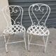 Chaises de jardin en fer forgé début XXème
