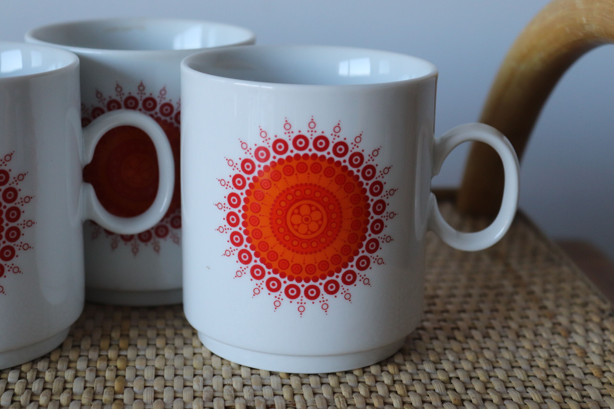 6 coffee cups Winterling Bavaria 70s