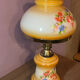 Large "hurricane" table lamp in opaline glass, brand new.