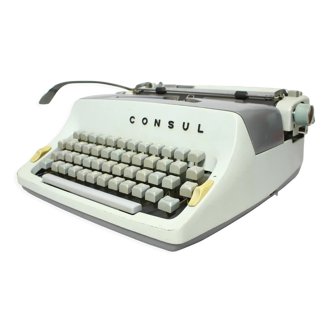 Machine à écrire restaurée/consul, Tchécoslovaquie, années 1962