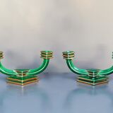 Pair of Art Deco candle holders 40s