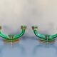 Pair of Art Deco candle holders 40s