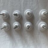 white ceramic door knobs with illustration