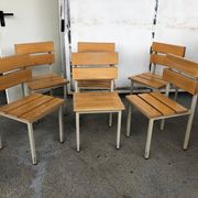 Wooden and iron chair suites from the 70's