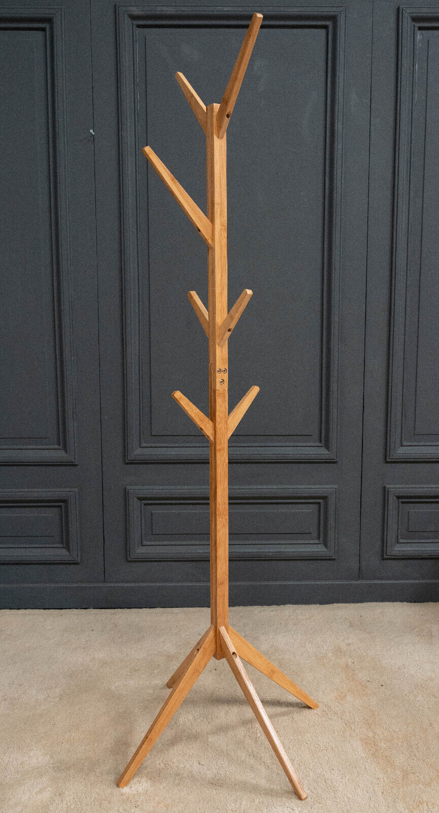 Coat rack Tree 7 hooks 1970 French design