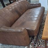 De Sede DS44 buffalo leather 3-seater sofa, 1970s
