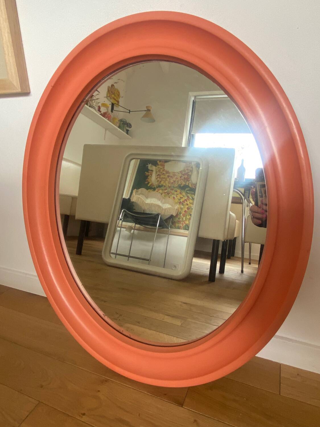Carrara & Matta Orange Bakelite Mirror