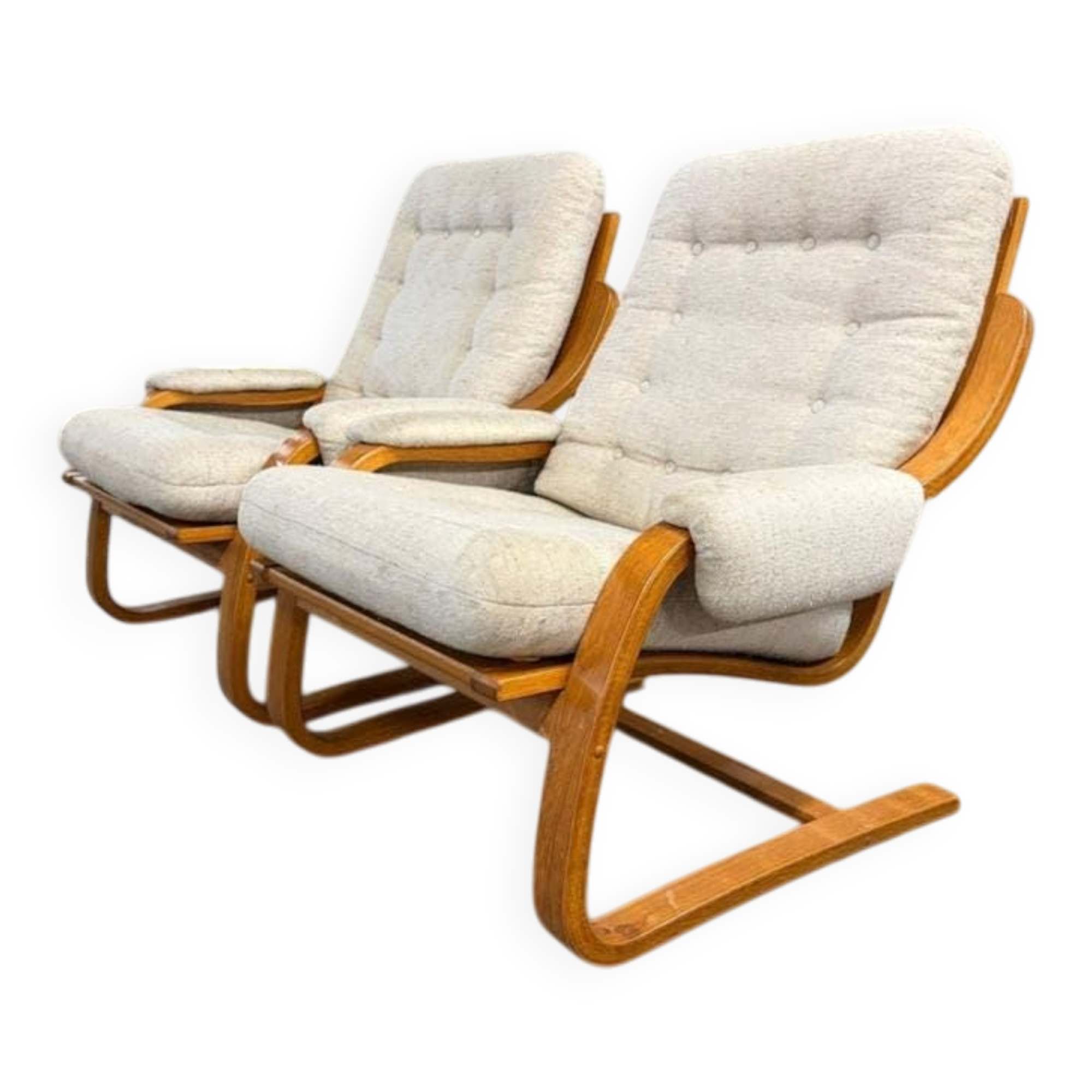 Set of 2 vintage WESTNOFA armchairs / individual armchairs