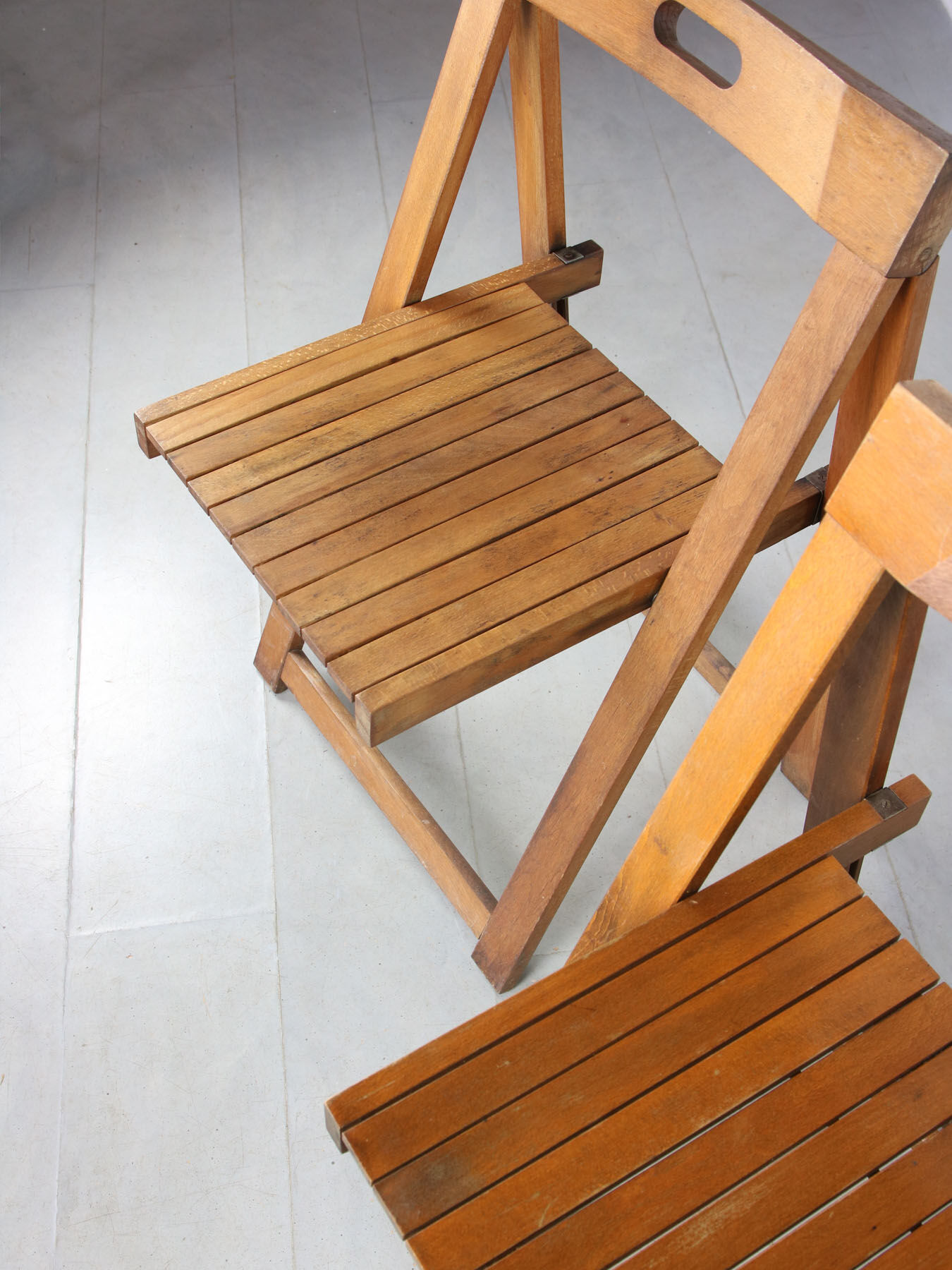 Vintage trieste folding chairs