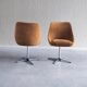 Set of 2 mid-century modern cocktail chairs