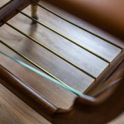 Vintage Coffee Table with Glass Top, 1990s