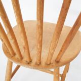 Pastoe style spindle back dining chairs,The Netherlands 1950's