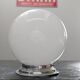 Old large art deco ceiling light 1930 globe ball white opaline lampshade Ø25cm
