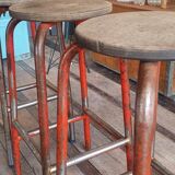 Lot de 3 tabourets d'atelier