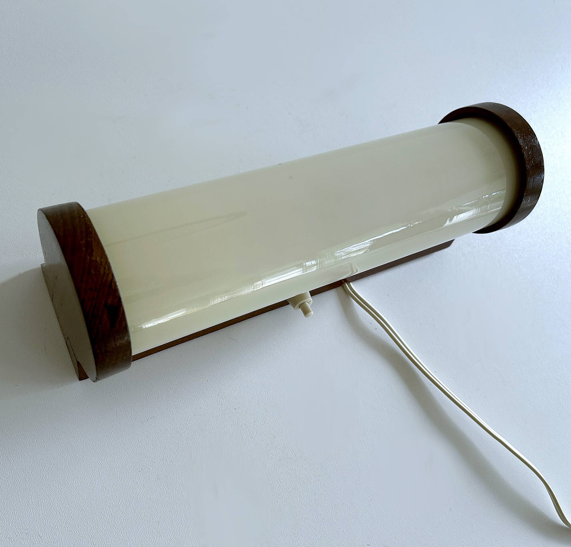 Art Deco Wood Glass Wall Light Bedside