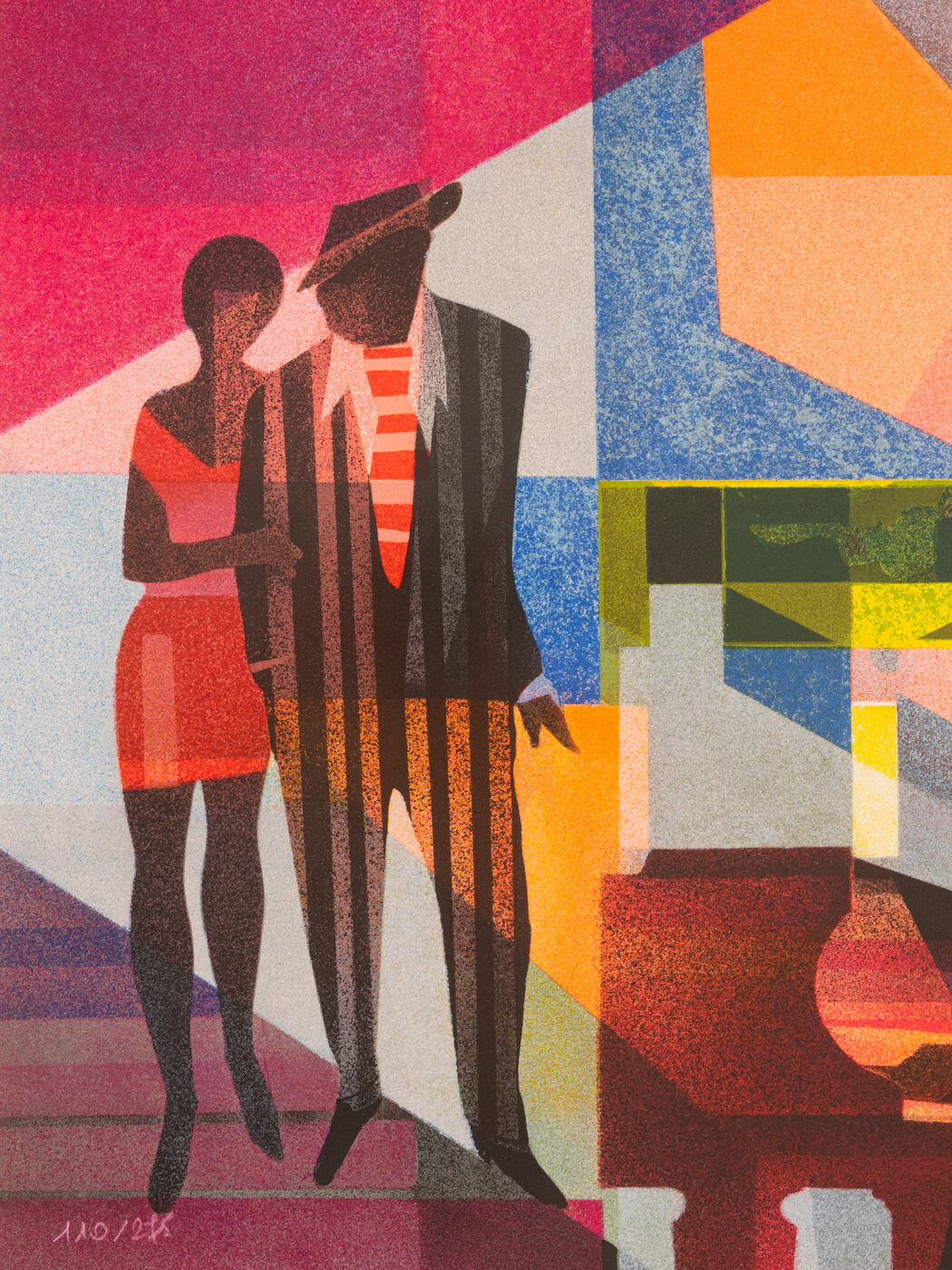 Club Night, Screen Printing on thick Paper, 97 x 81 cm