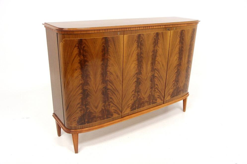 Scandinavian enfilade in mahogany, Swedish modern, Sweden, 1940.