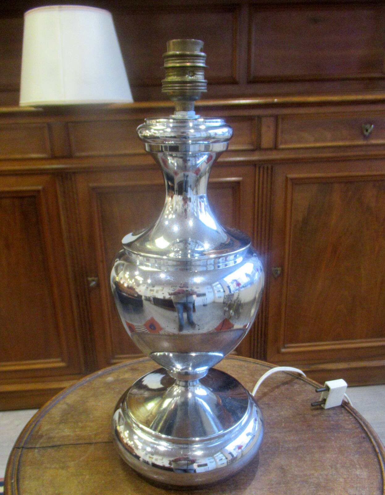 70s lamp, stainless steel