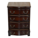 Vintage serpentine front hardwood chest of drawers