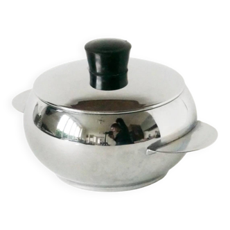 Small stainless steel sugar bowl, 1970