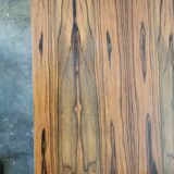 Coffee table from the 70s, chrome and rosewood