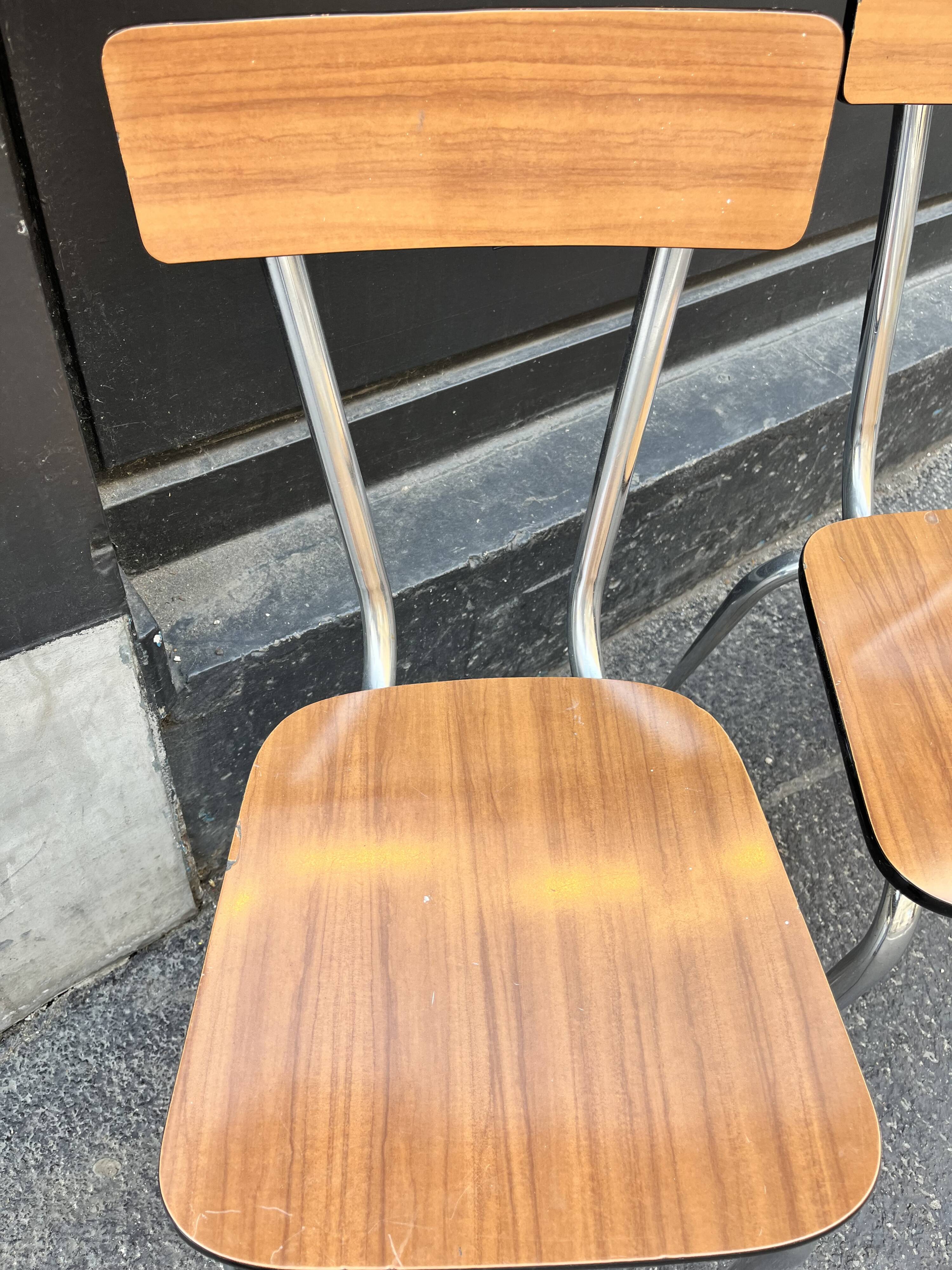 Chaises Formica années 50 Vintage