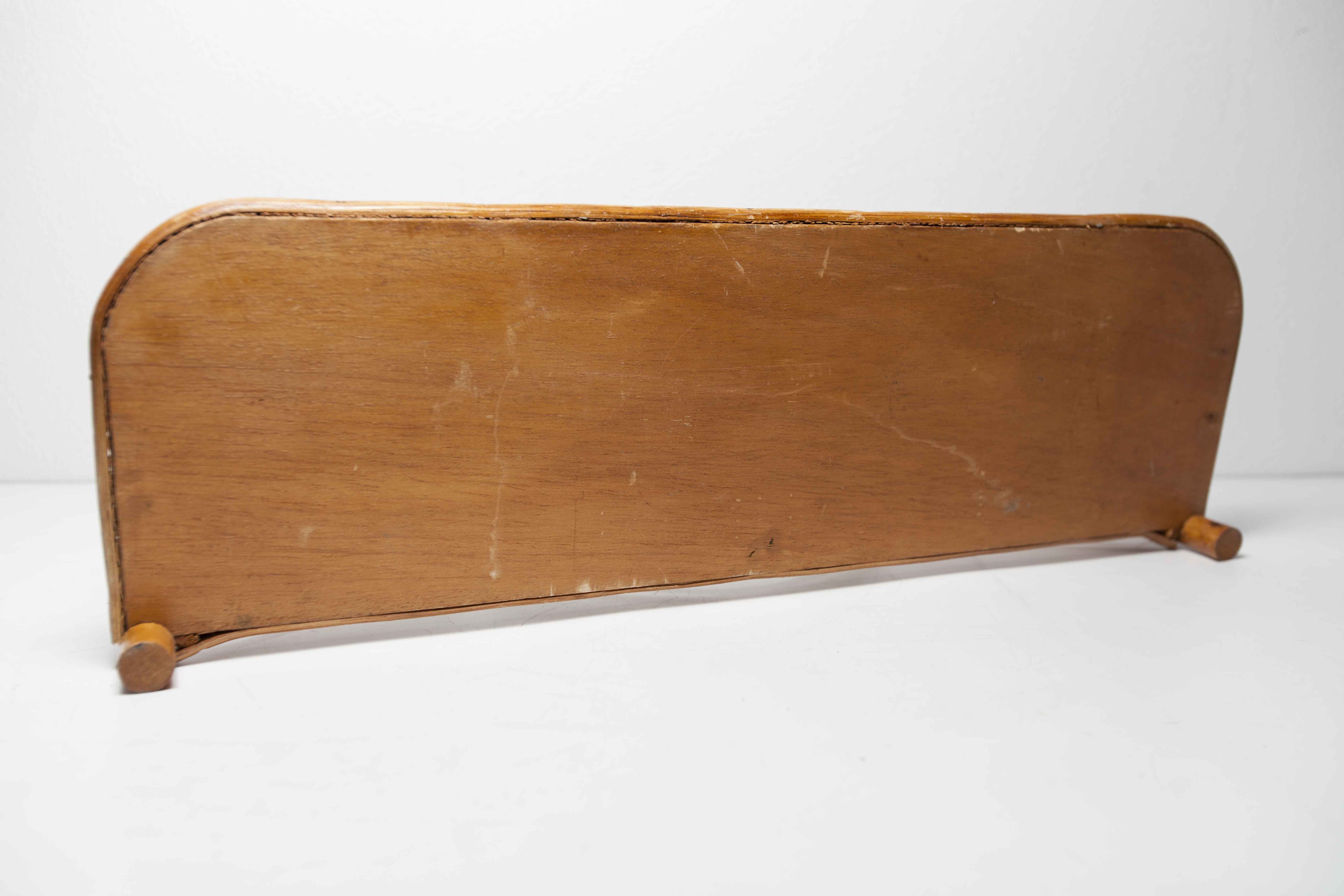 1960 rattan wall shelf