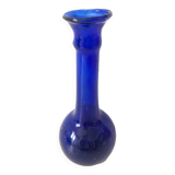Vase bleu verre soufflé
