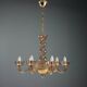 Venetian blown glass chandelier - Mid-20th century Murano