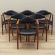 Set of six teak chairs, Danish design, 1970s, manufacture: Farstrup Møbler