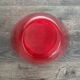 Heart-shaped Murano glass vase – Intense Ruby Red