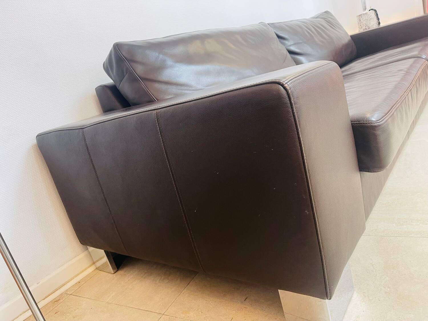 "Bahia" canapé BoConcept brown leather, 2016