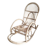 Rattan rocking chair from the 60s by Rohe Noordwolde