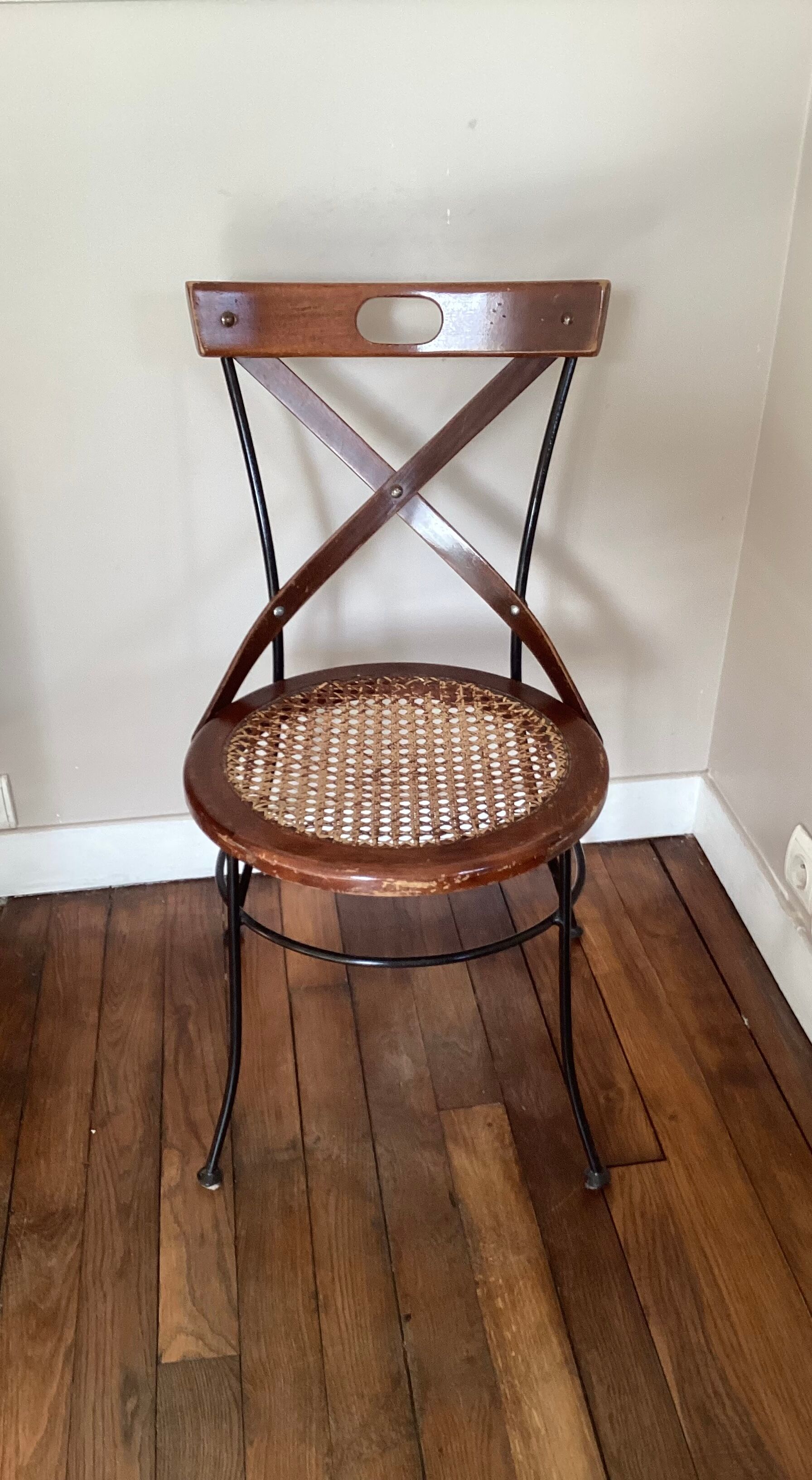 Old bistro chair year