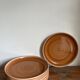 6 assiettes plates en grès
