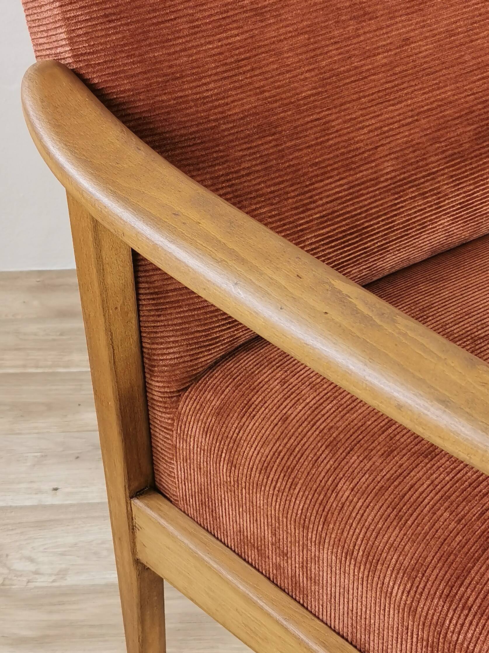 Vintage corduroy armchair