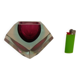 Italian Sommerso Murano Glass Ashtray by Flavio Poli, 1960s