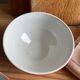 3 porcelain bowls Longchamp red pea white