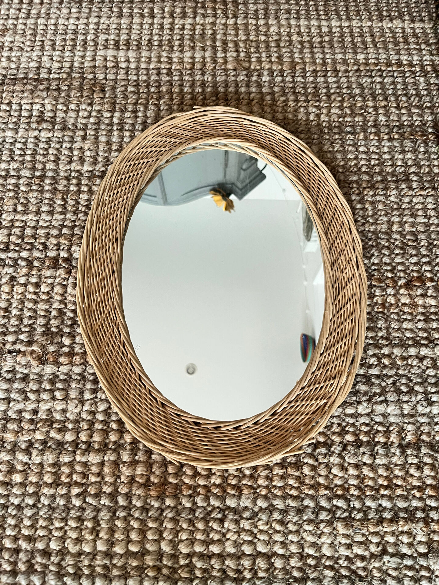 Wicker mirror