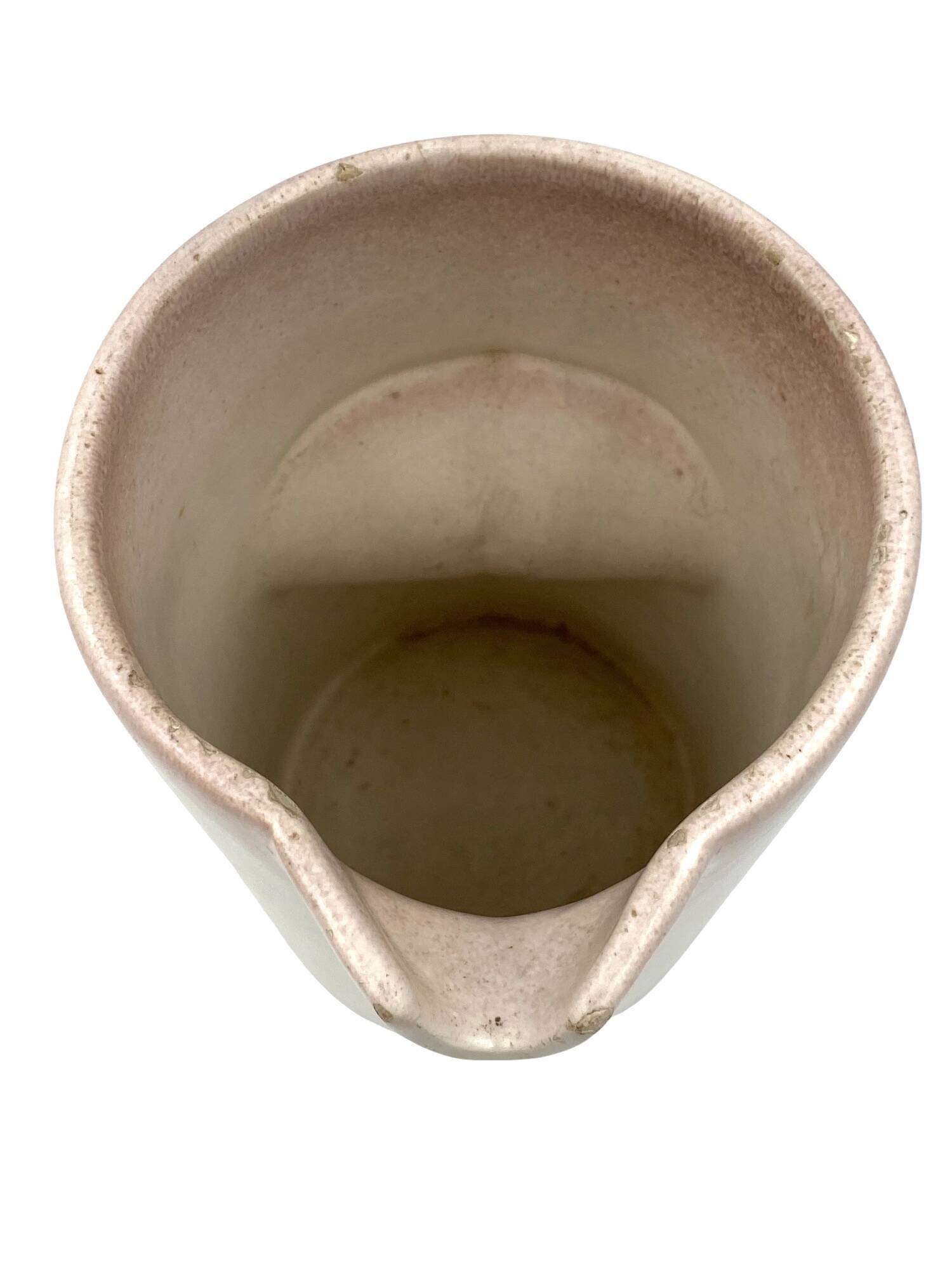 Organic modern white ceramic vase / jug, La Sfera Italy 1980s