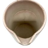 Organic modern white ceramic vase / jug, La Sfera Italy 1980s