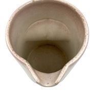 Organic modern white ceramic vase / jug, La Sfera Italy 1980s