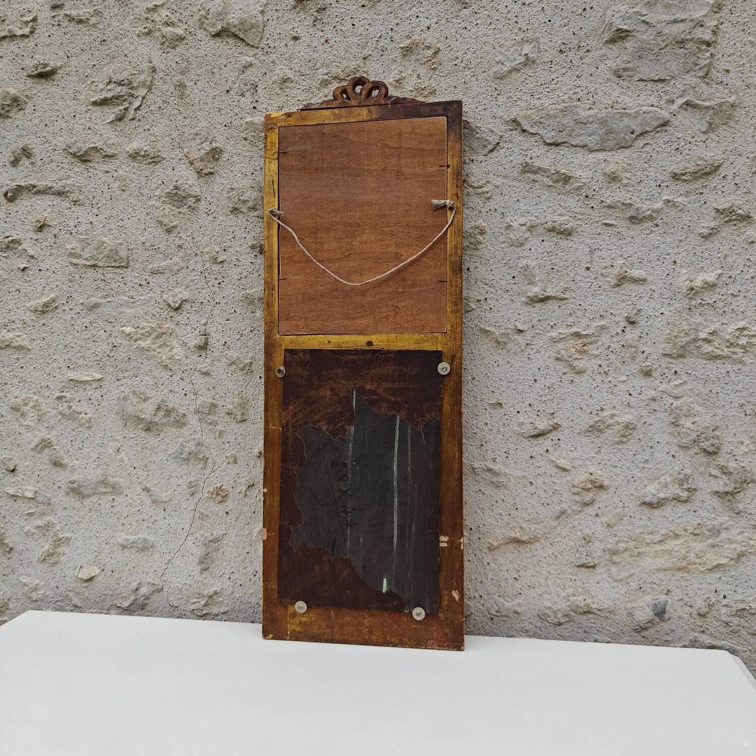 Small antique Trumeau mirror