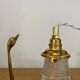 Vintage tulip walker in holophanous glass