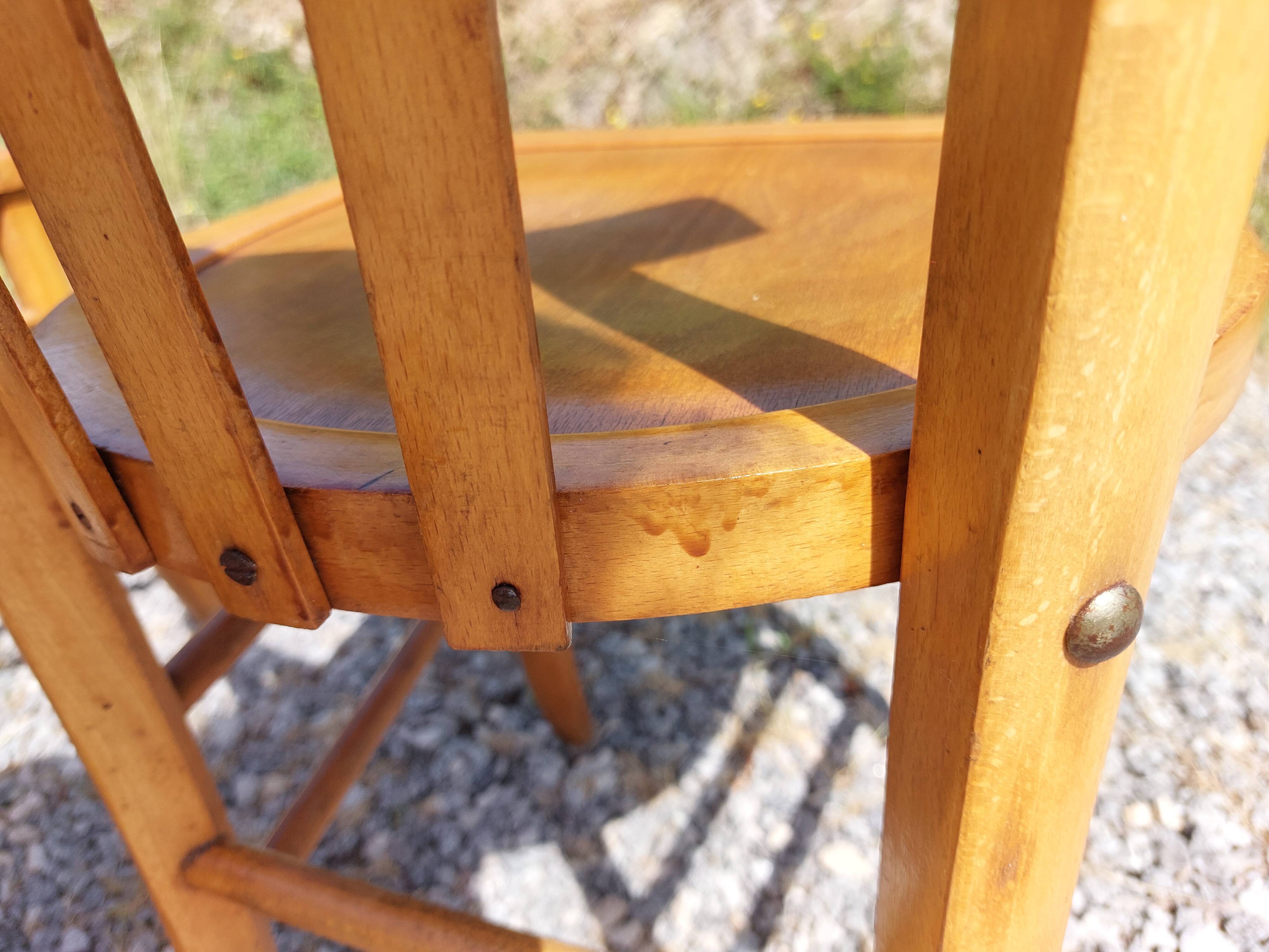 6 chaises bistrot, teinte claire