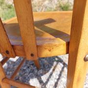 6 bistro chairs, light colour