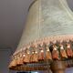 Solid wood lamp and French lampshade in pig bladder